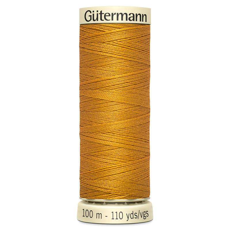 Gutermann Sew All Thread colour 412 Gold