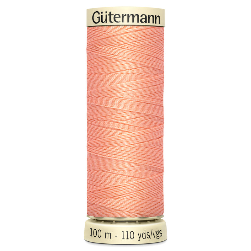 Gutermann Sew All Thread colour 586 Peach