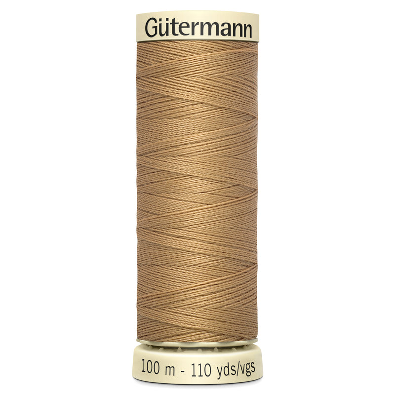 Gutermann Sew All Thread colour 591 Old Gold