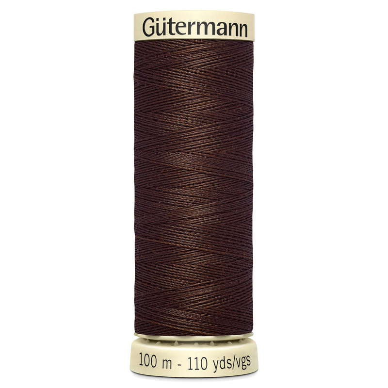 Gutermann Sew All Thread colour 694 Dark Brown