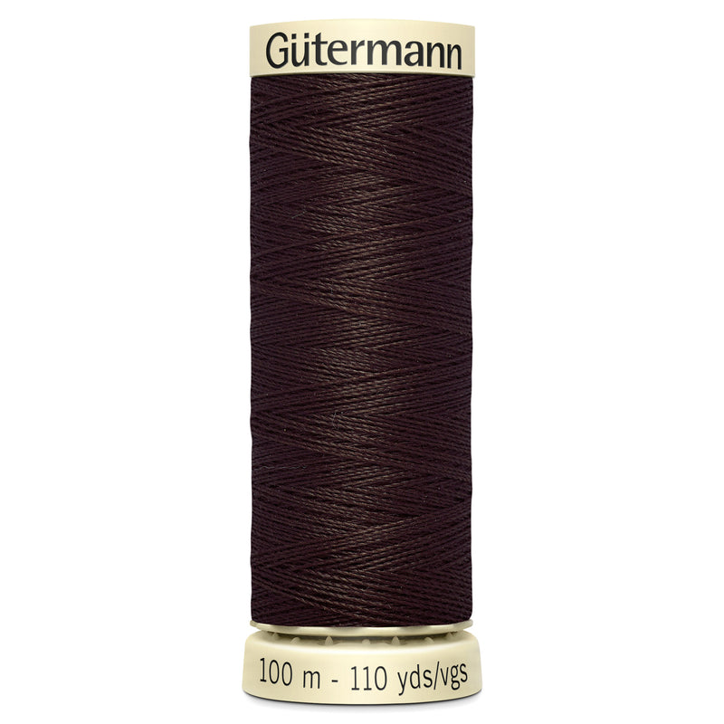 Gutermann Sew All Thread colour 696 Dark Brown