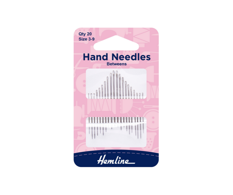 Hemline Hand Sewing Needles: Betweens--Quilting: Size 3-9