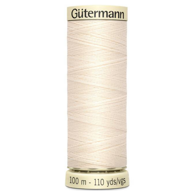 Guttermann 2T100\802 Pale cream : Sew-All Thread: 100m