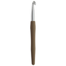 KnitPro 8 mm Waves Aluminium Crochet Hook, Chocolate