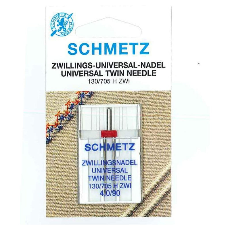 SCHMETZ Double Sewing Machine needle UNIVERSAL 130/705 H-ZWI needle spacing: 4.0mm, NM 90/14, 1 piece