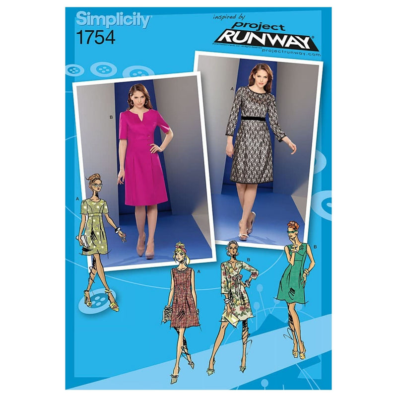 Simplicity Pattern 1754.D5 Misses' Dress Project Runway Collection