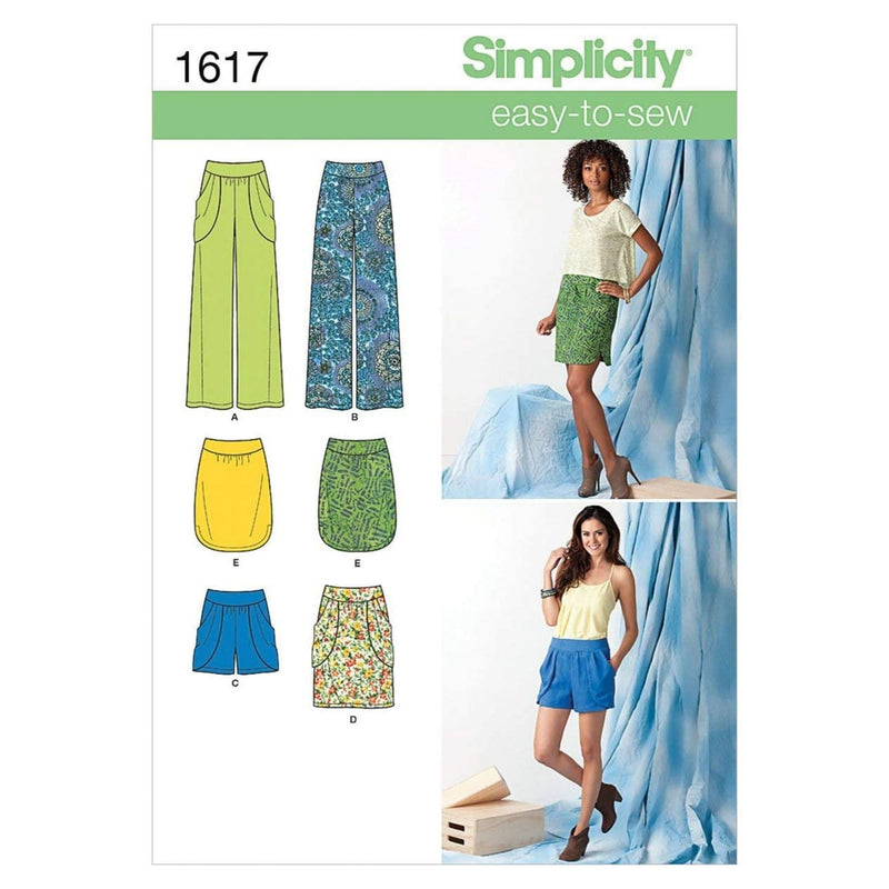 Simplicity Patterns Misses Skirts Pants, 12-14-16-18-20