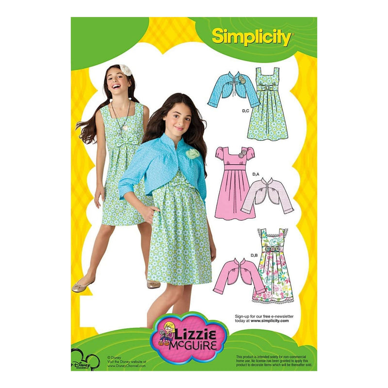 Simplicity Sewing Pattern 2266 Girl's Dresses, AA (7-8-10)