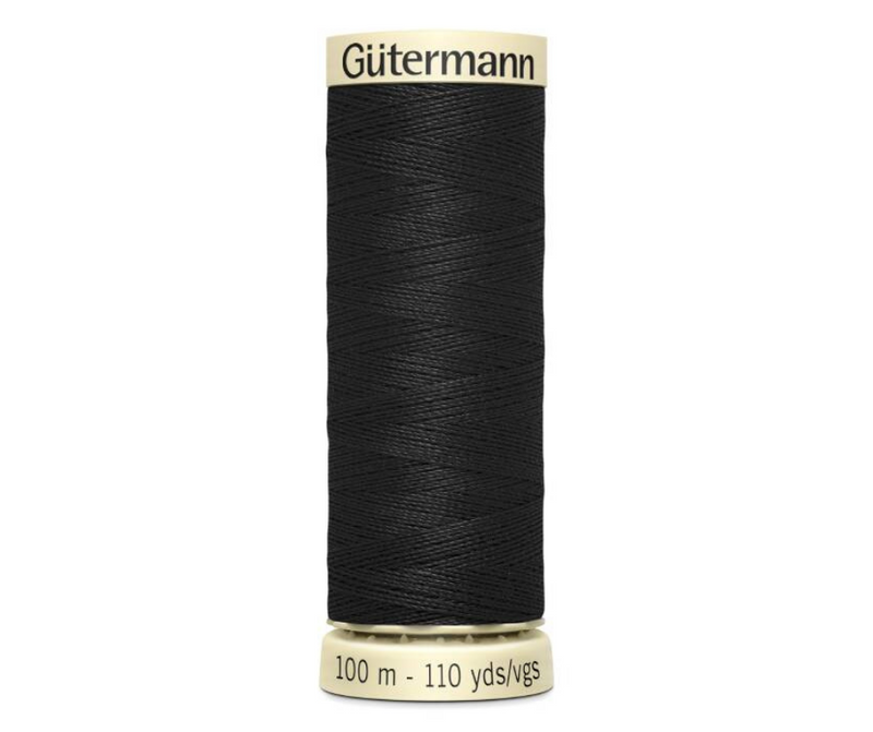 Gutermann Sew All Thread Black 100 Metres
